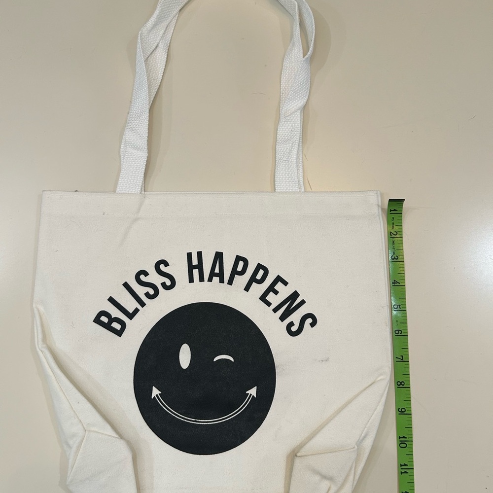 NWOT Bliss Happens canvas tote bag
